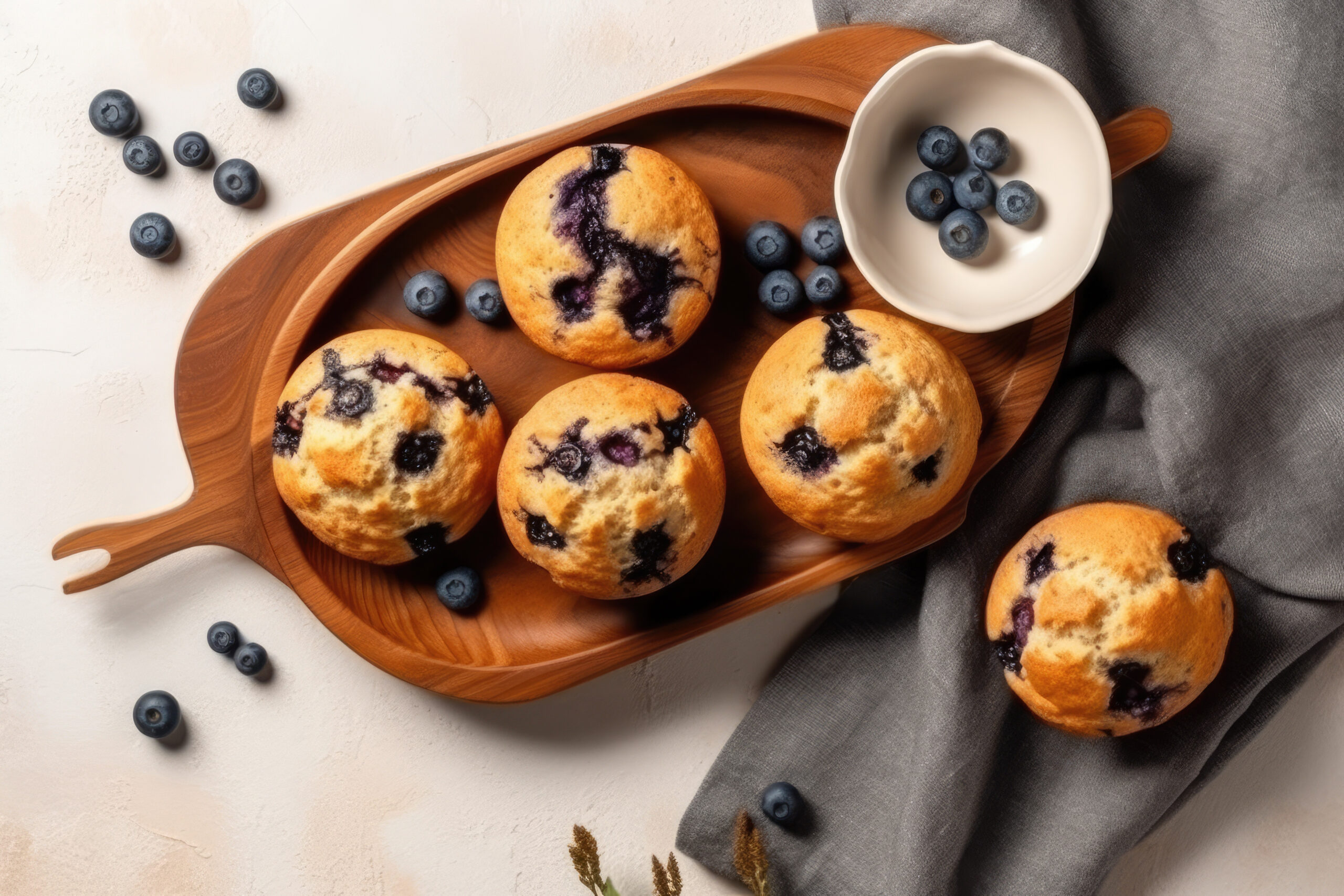 blue berry muffins - alternative to sugar